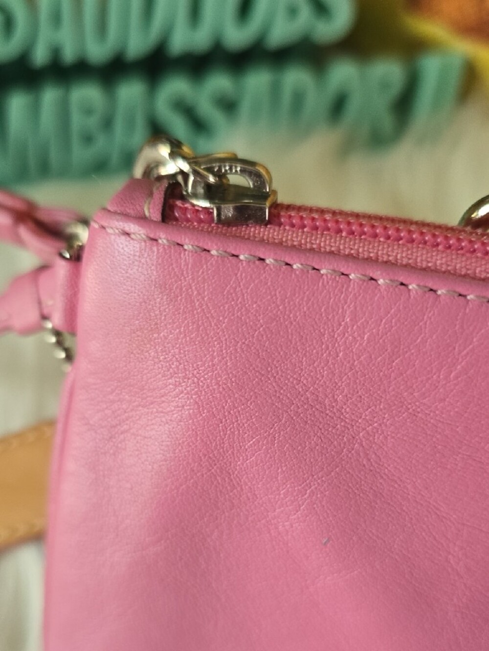 Coach Y2K BARBIE Pink Leather Wristlet Clutch EUC - Picture 6 of 14